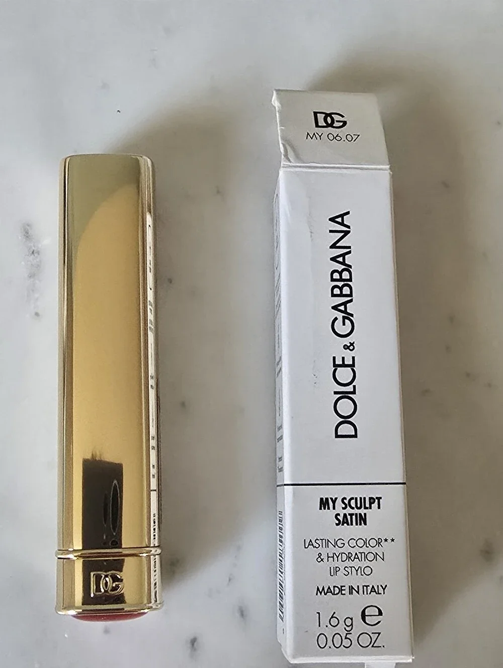Dolce & Gabbana My Sculpt Satin My 06.07 Lipstick Mid-Tone Rasberry Pink NEW